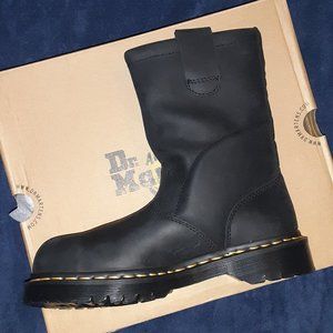 NIB US 6 M Dr. Marten steel toe boots in black